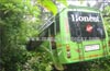 Bantwal :  Bus lands in drain in bid to avert collision with tipper